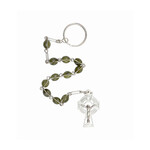ROSARIES & JEWELRY CONNEMARA MARBLE SINGLE DECADE ROSARY KEYRING