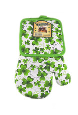 KITCHEN & ACCESSORIES SHAMROCK OVEN GLOVE & POT HOLDER