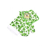 KITCHEN & ACCESSORIES SHAMROCK TEA TOWEL, OVEN GLOVE & POT HOLDER SET