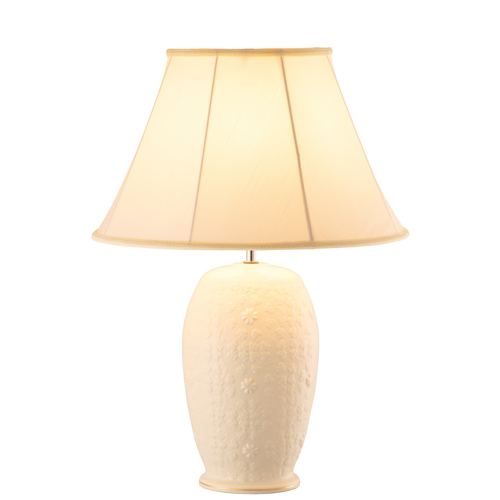 CANDLES & LIGHTING BELLEEK CLASSIC FIELDS of SHAMROCKS LAMP