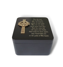 RELIGIOUS "MAY THE ROAD RISE" CROSS TRINKET BOX