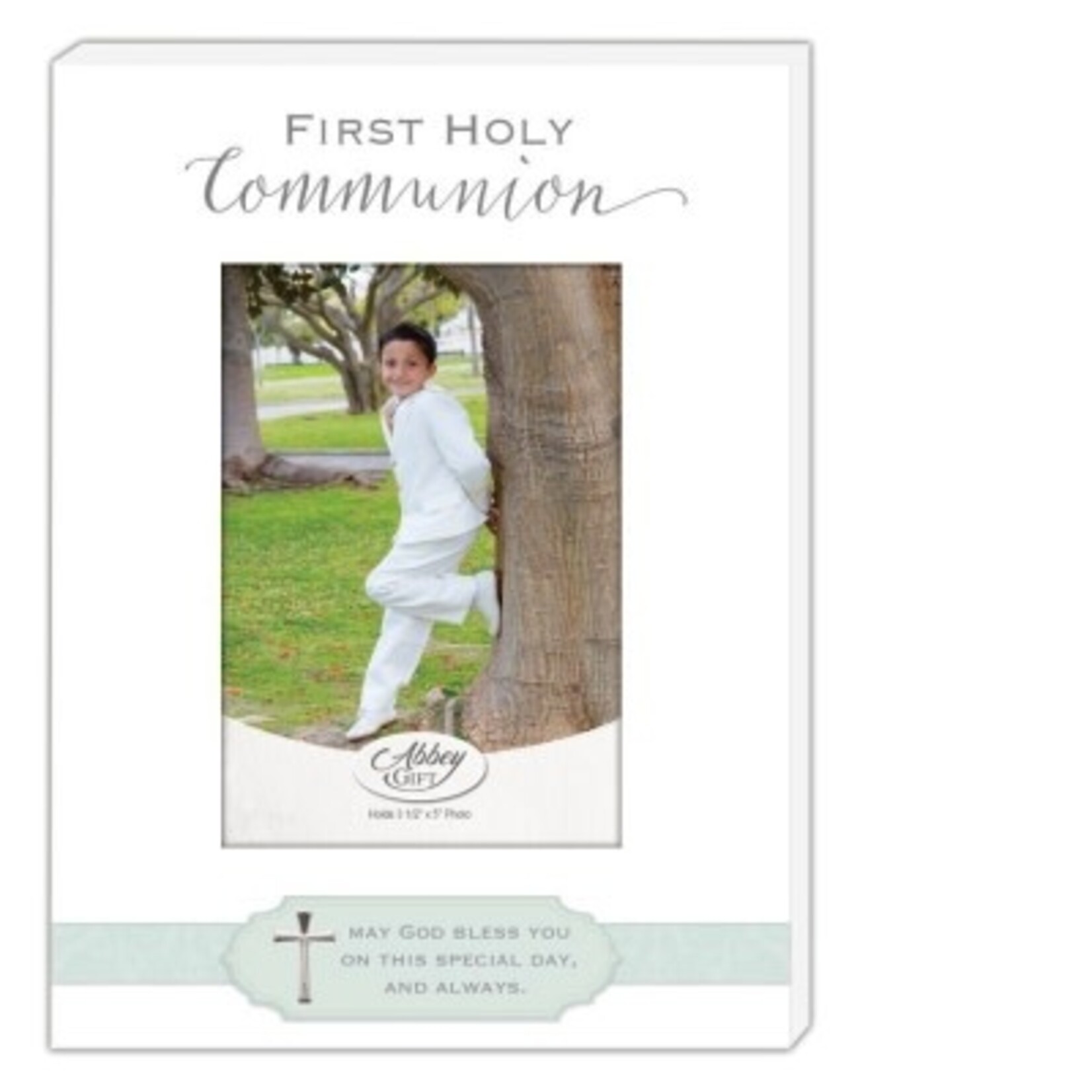 KIDS RELIGIOUS FIRST HOLY COMMUNION FRAME - Blue