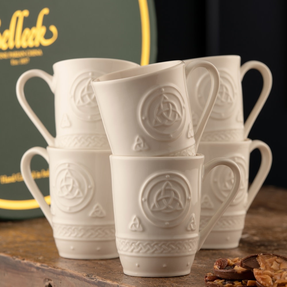 TEAPOTS, MUGS & ACCESSORIES BELLEEK CELTIC MUGS - Set of 6