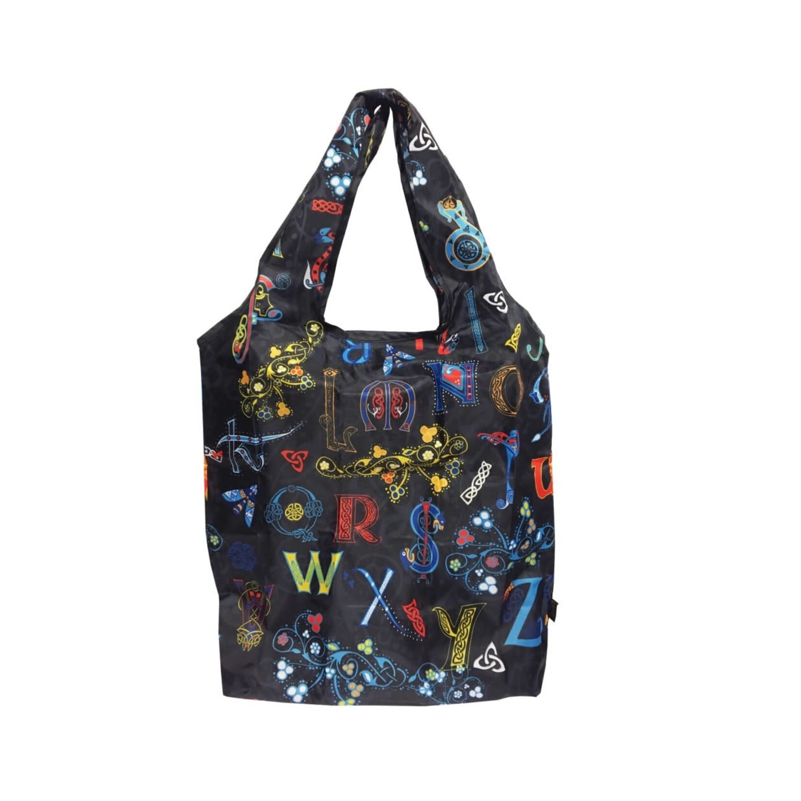 ACCESSORIES BOOK of KELLS REUSABLE SHOPPING TOTE w/ CELTIC LETTERS