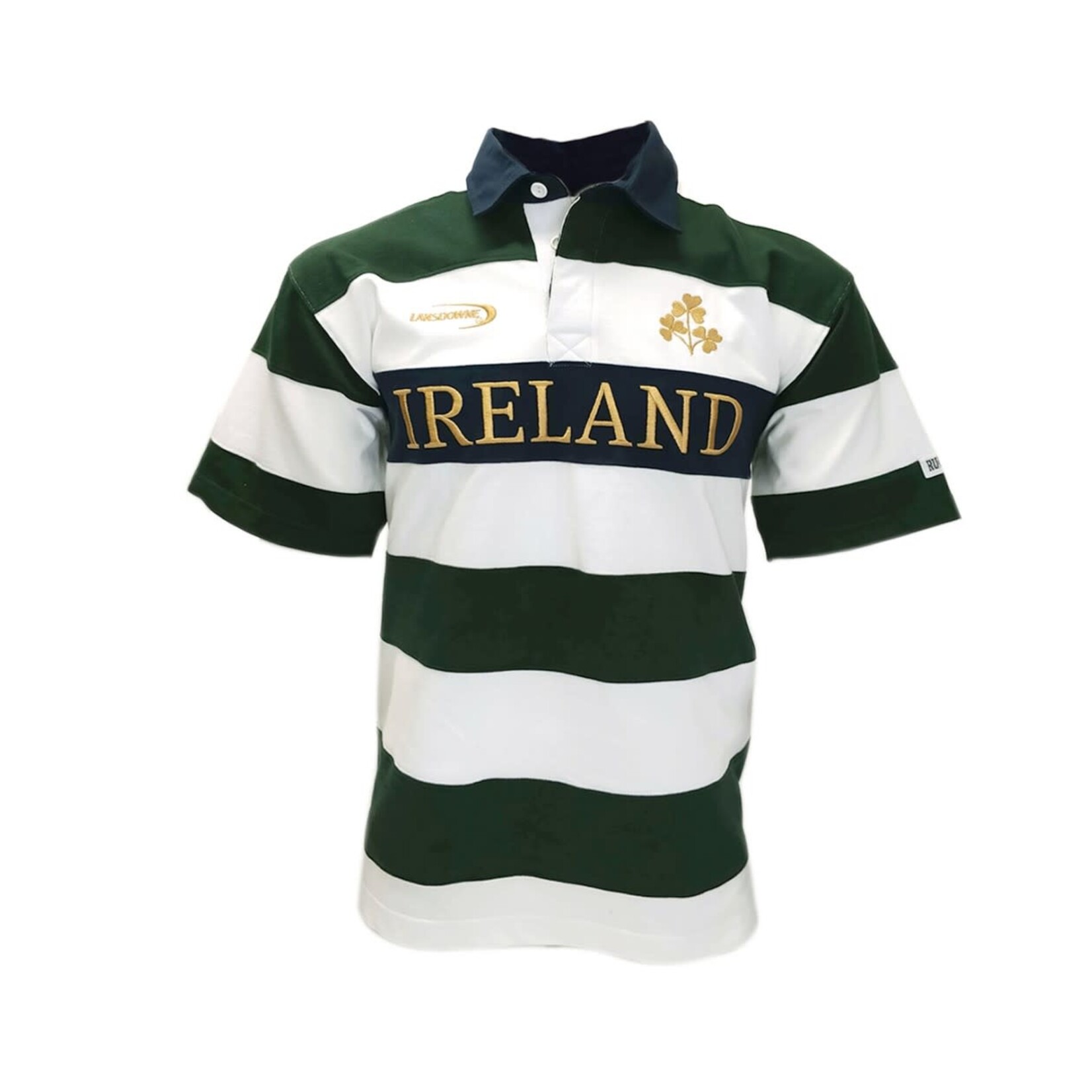 SPORTSWEAR LANSDOWNE ADULT SHORT SLEEVE RUGBY - BotGrn/Wht