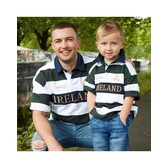LANSDOWNE KIDS SHORT SLEEVE RUGBY - BotGrn/Wht - Irish
