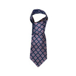 ACCESSORIES BOOK of KELLS SILK TIE - Navy/Purple Diamond Knot