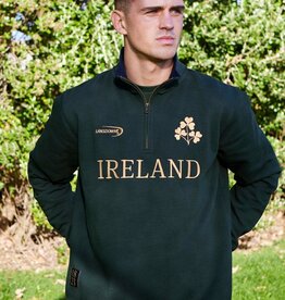 SWEATSHIRTS LANSDOWNE IRL GLD SHAM QURT ZIP SWEATSHIRT