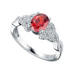 RINGS SOLVAR STERLING BIRTHSTONE TRINITY RING - January