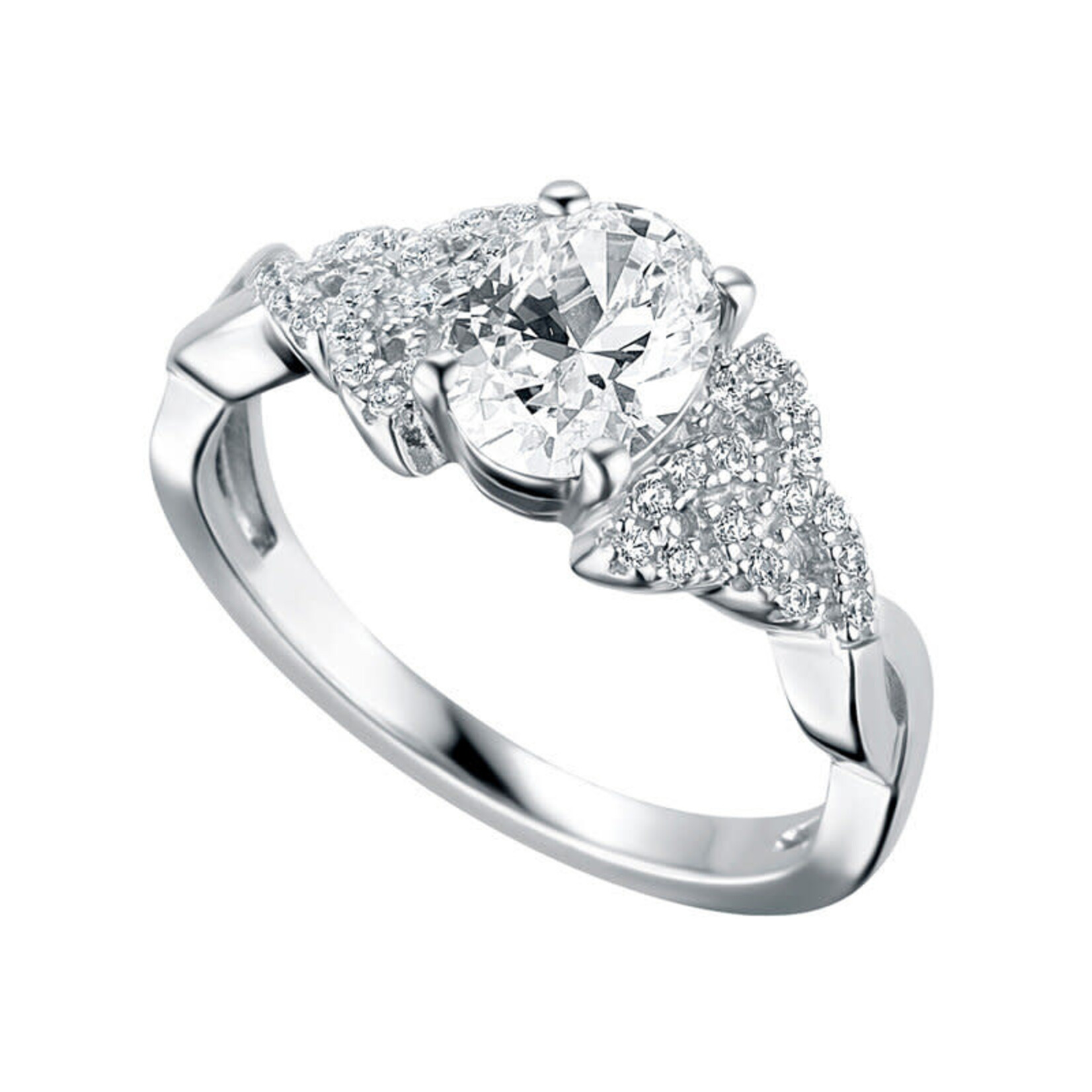 RINGS SOLVAR STERLING BIRTHSTONE TRINITY RING - April