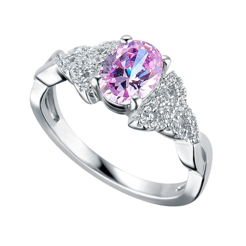 RINGS SOLVAR STERLING BIRTHSTONE TRINITY RING - June