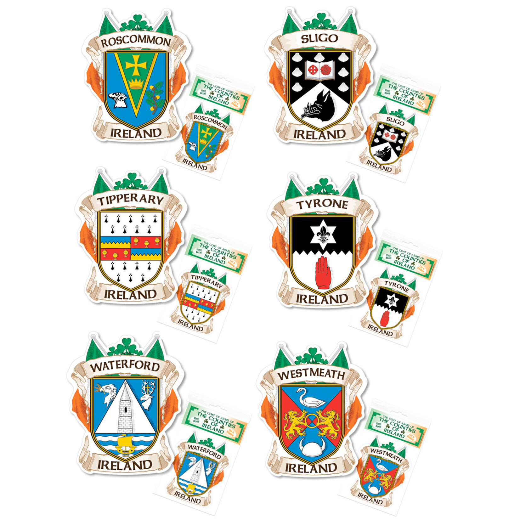 NOVELTY IRELAND COUNTY DECAL