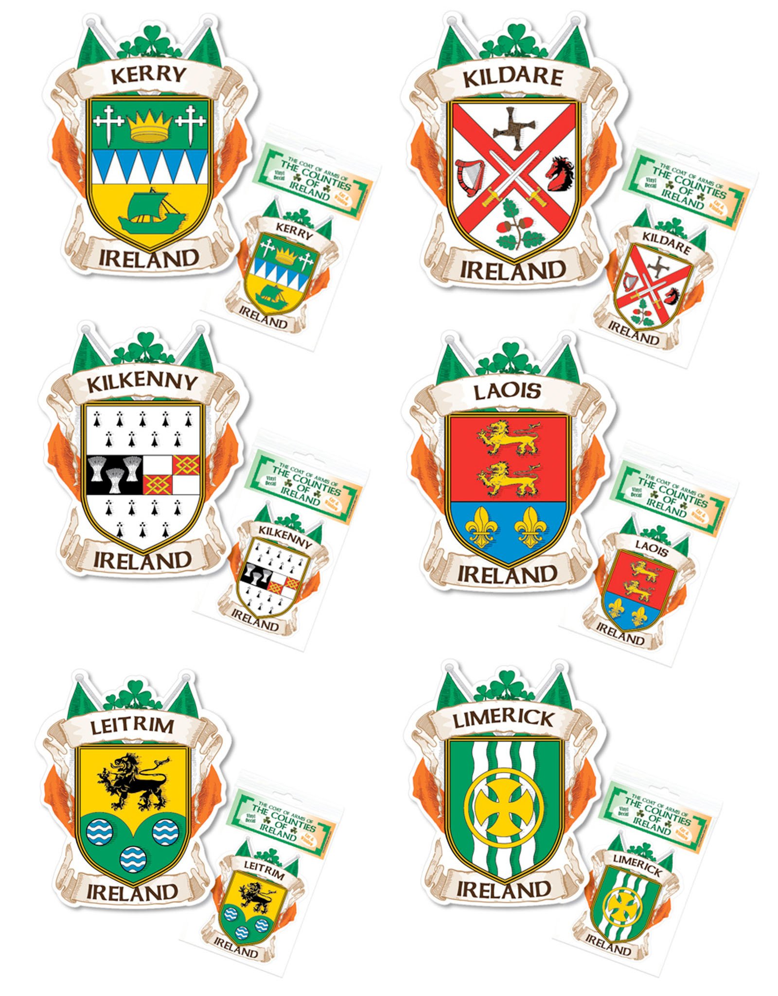 NOVELTY IRELAND COUNTY DECAL