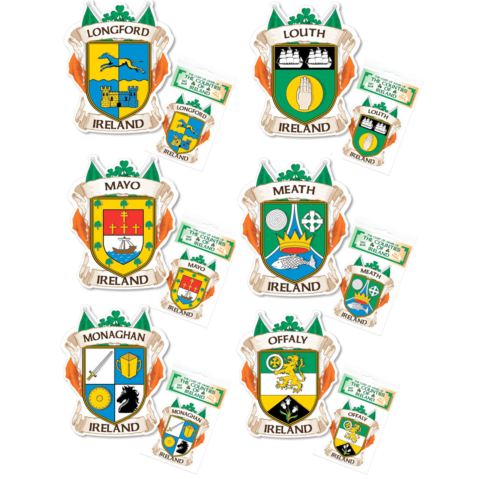 NOVELTY IRELAND COUNTY DECAL