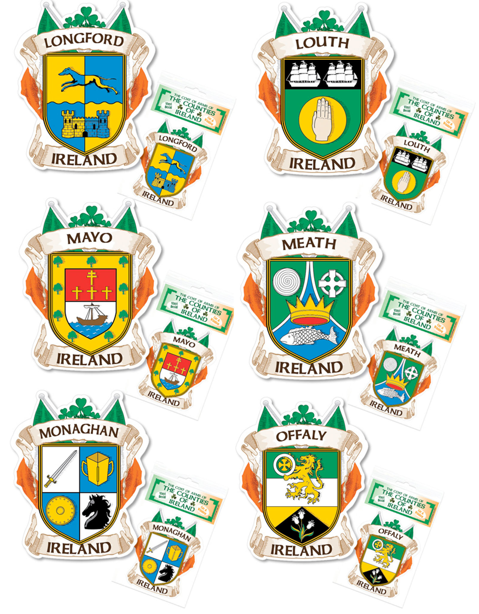 NOVELTY IRELAND COUNTY DECAL