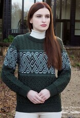SWEATERS UNISEX RINGSEND JACQUARD CREW SWEATER - Army Green