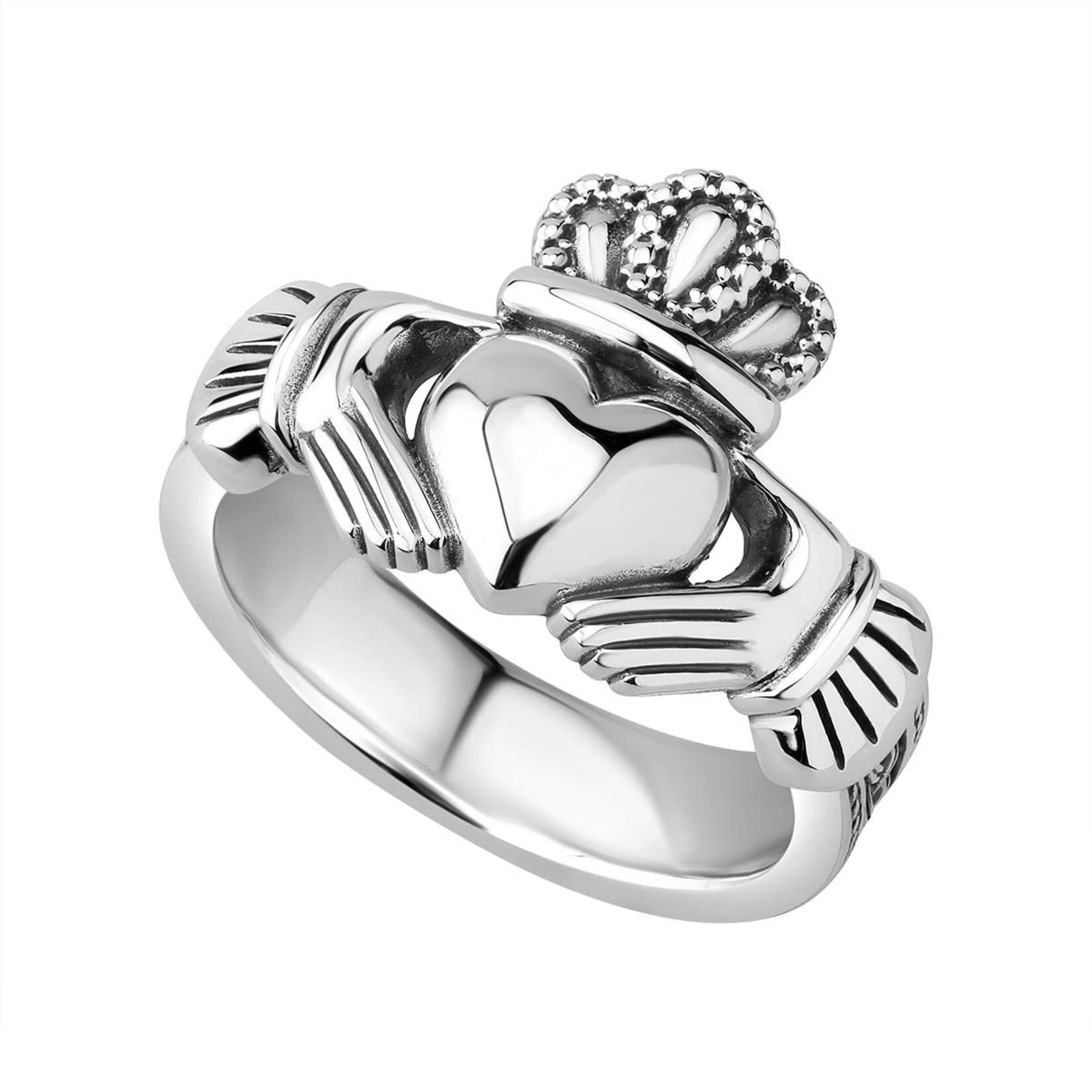 RINGS SOLVAR GENTS HEAVY CELTIC CLADDAGH RING