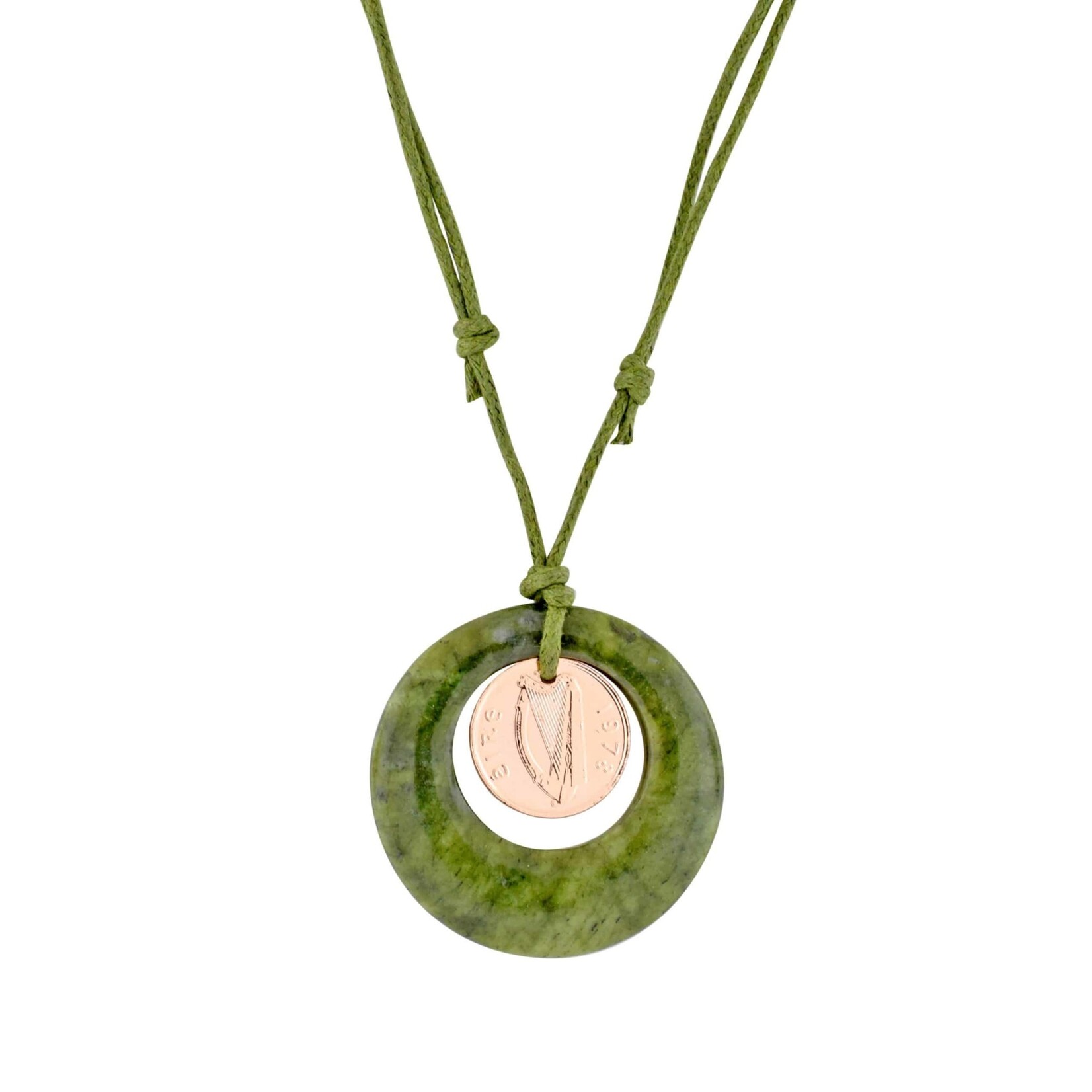 PENDANTS & NECKLACES CONNEMARA MARBLE LUCKY PENNY PENDANT