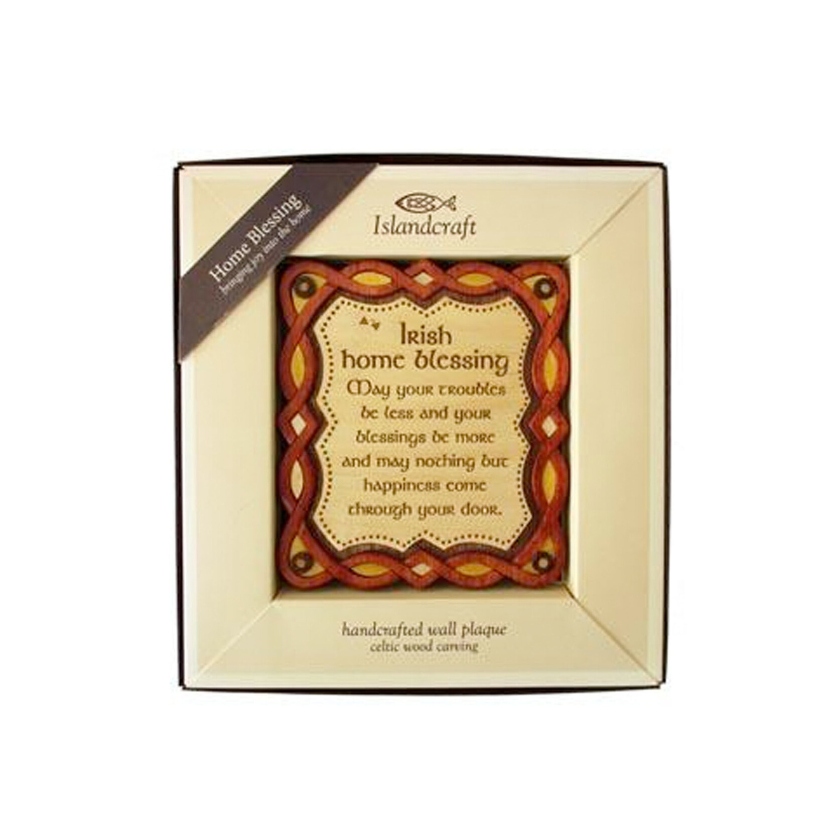 DECOR ISLANDCRAFT WOOD WALL ART - Irish Home Blessing