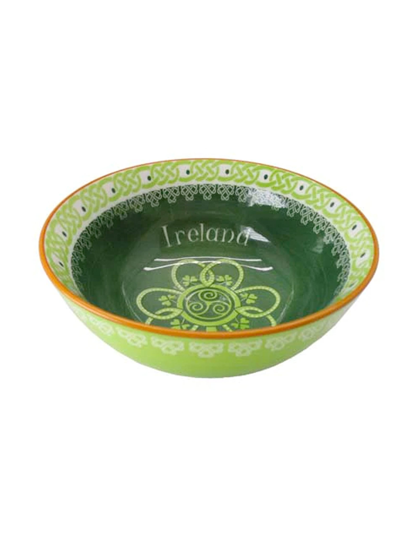 VASES & BOWLS CELTIC CLARA BOWL - SHAMROCK SPIRAL (5.5")