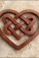 PLAQUES & GIFTS CELTIC WOOD CARVING - Trinity Heart