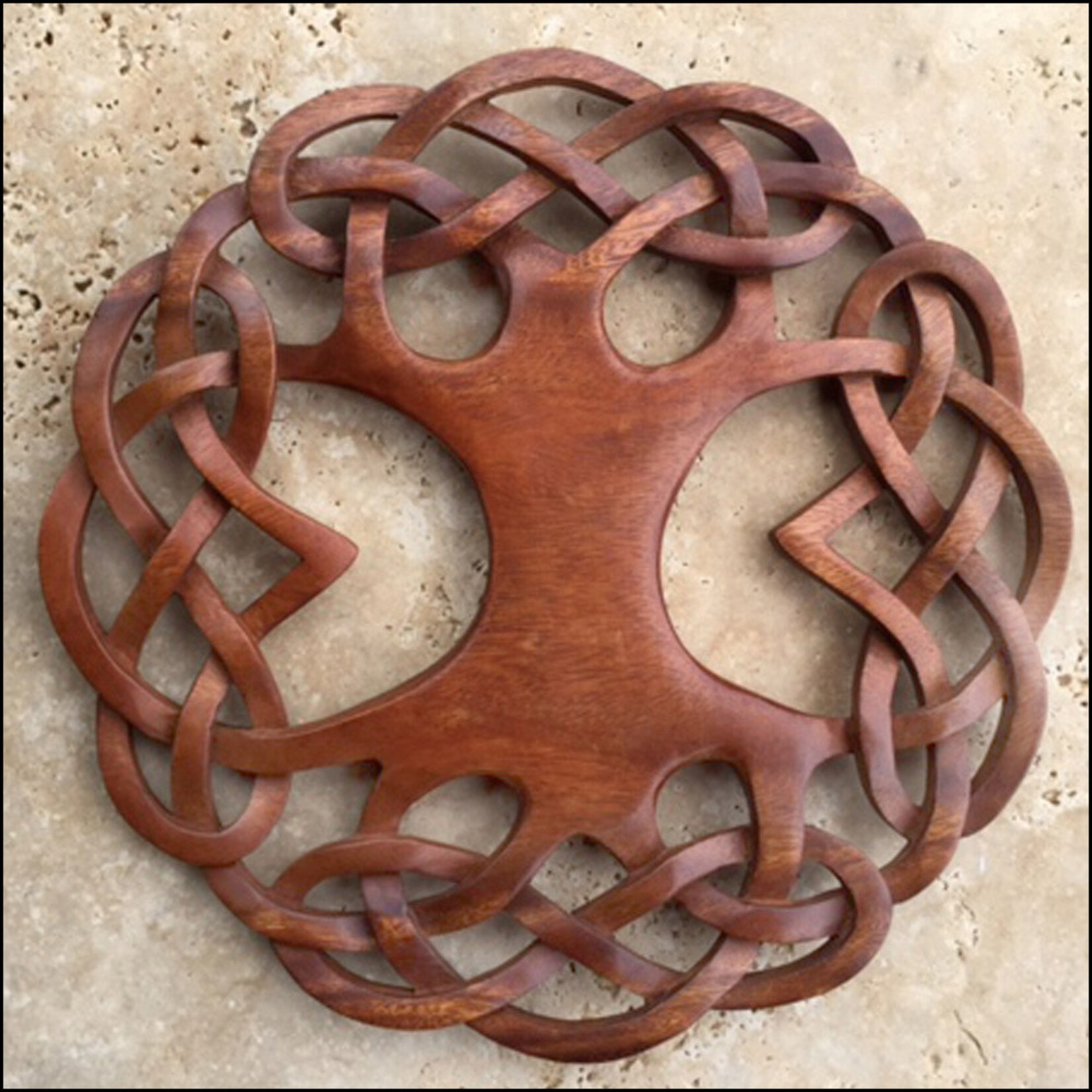 PLAQUES & GIFTS CELTIC WOOD CARVING - Tree of Life