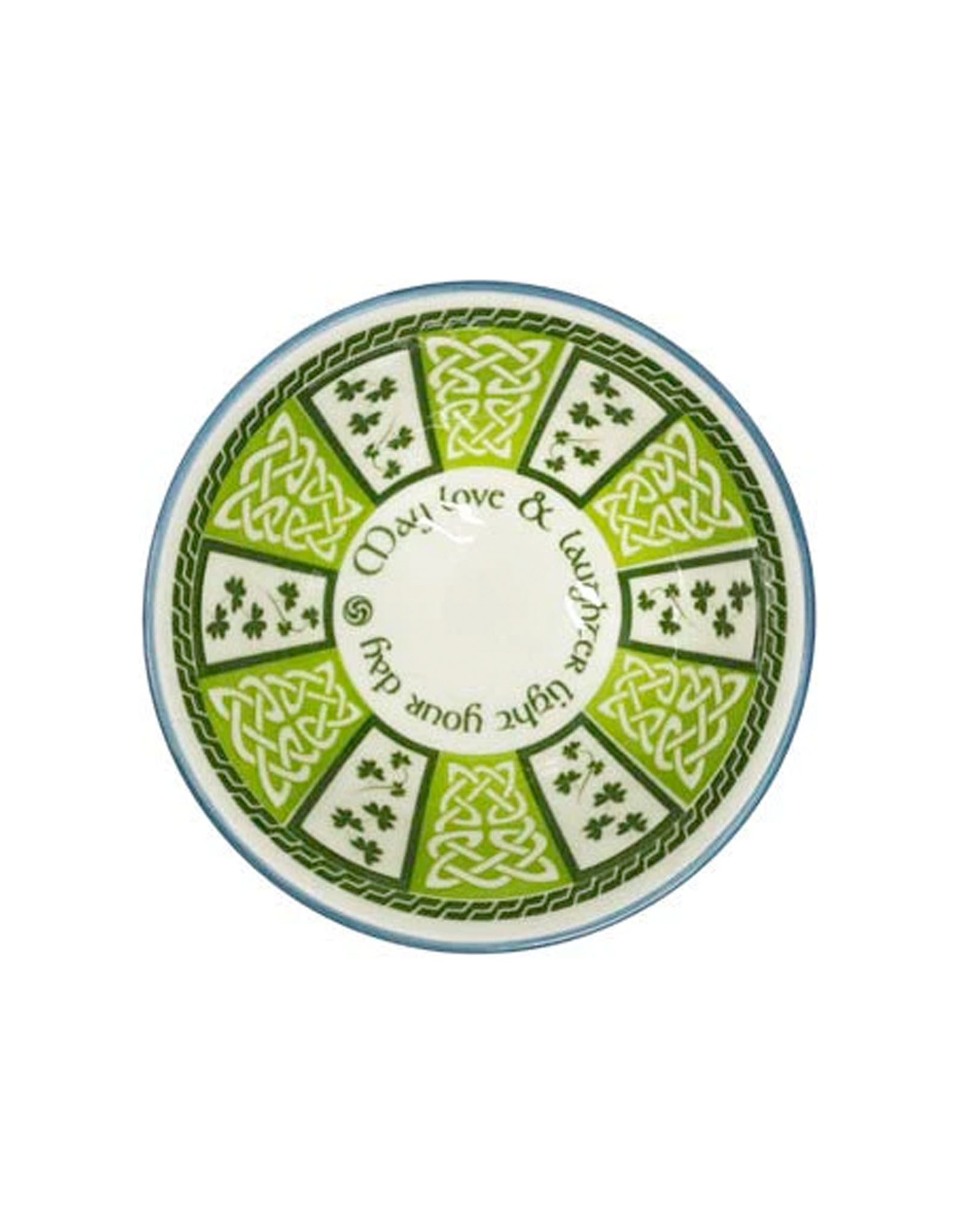 VASES & BOWLS CELTIC CLARA BOWL -  MAY LOVE & LAUGHTER (4.25")