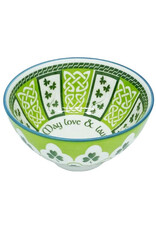 VASES & BOWLS CELTIC CLARA BOWL -  MAY LOVE & LAUGHTER (4.25")
