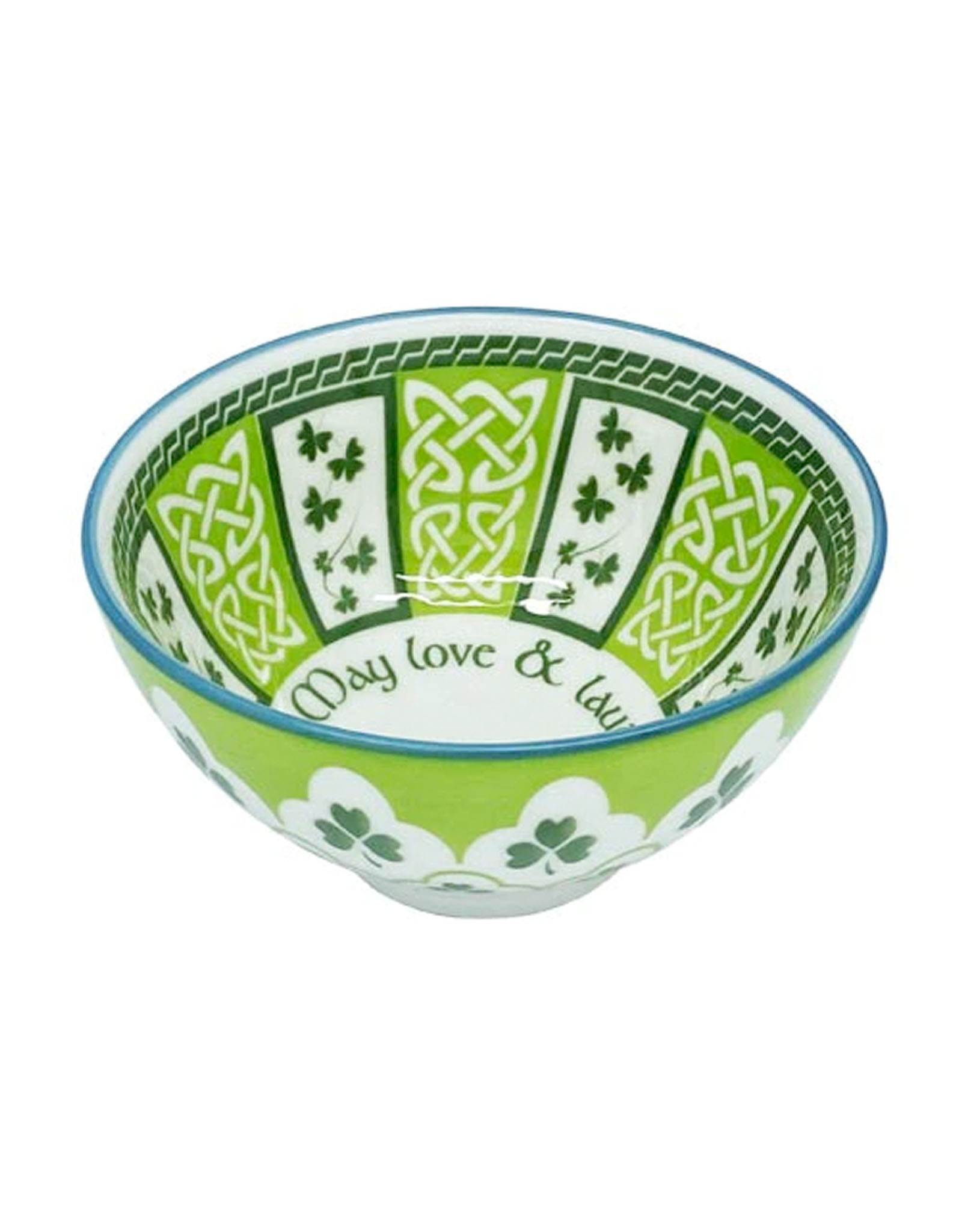 VASES & BOWLS CELTIC CLARA BOWL -  MAY LOVE & LAUGHTER (4.25")