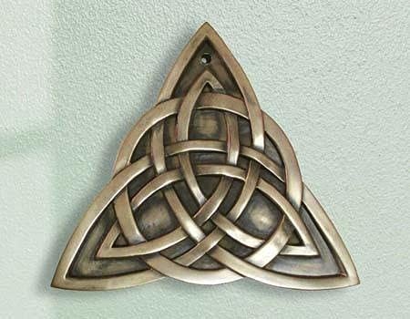 PLAQUES, SIGNS & POSTERS CELTIC BRONZE GALLERY WALL PLAQUE - Trinity Knot