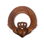 PLAQUES & GIFTS CELTIC WOOD CARVING - Claddagh