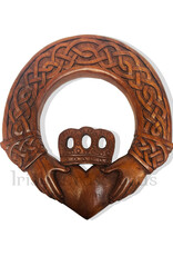 PLAQUES & GIFTS CELTIC WOOD CARVING - Claddagh