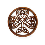 PLAQUES & GIFTS CELTIC WOOD CARVING - Shamrock