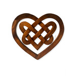 PLAQUES & GIFTS CELTIC WOOD CARVING - Trinity Heart