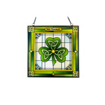 GARDEN CELTIC REFLECTIONS - Stained Glass Shamrock