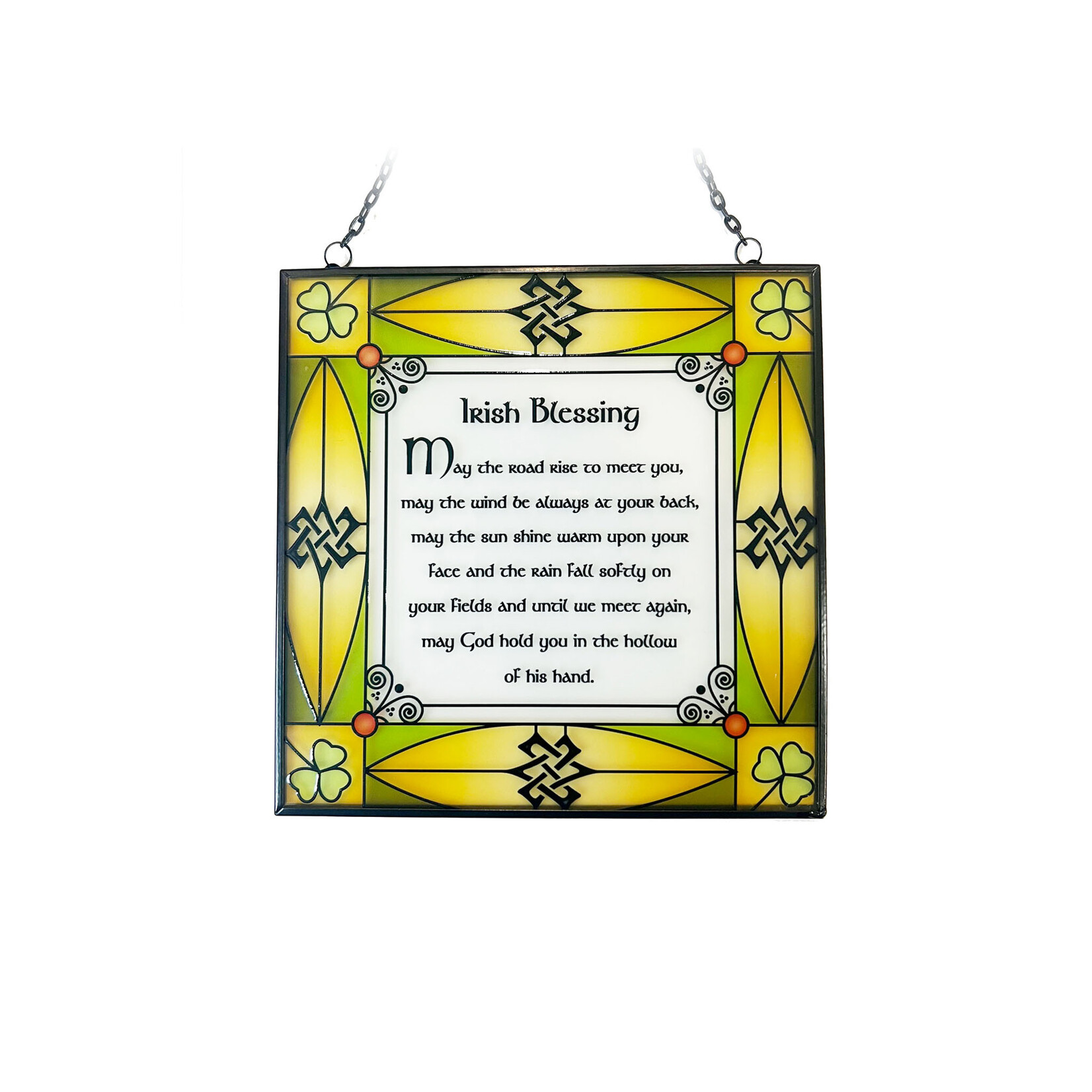 GARDEN CELTIC REFLECTIONS - Stained Glass Irish Blessing