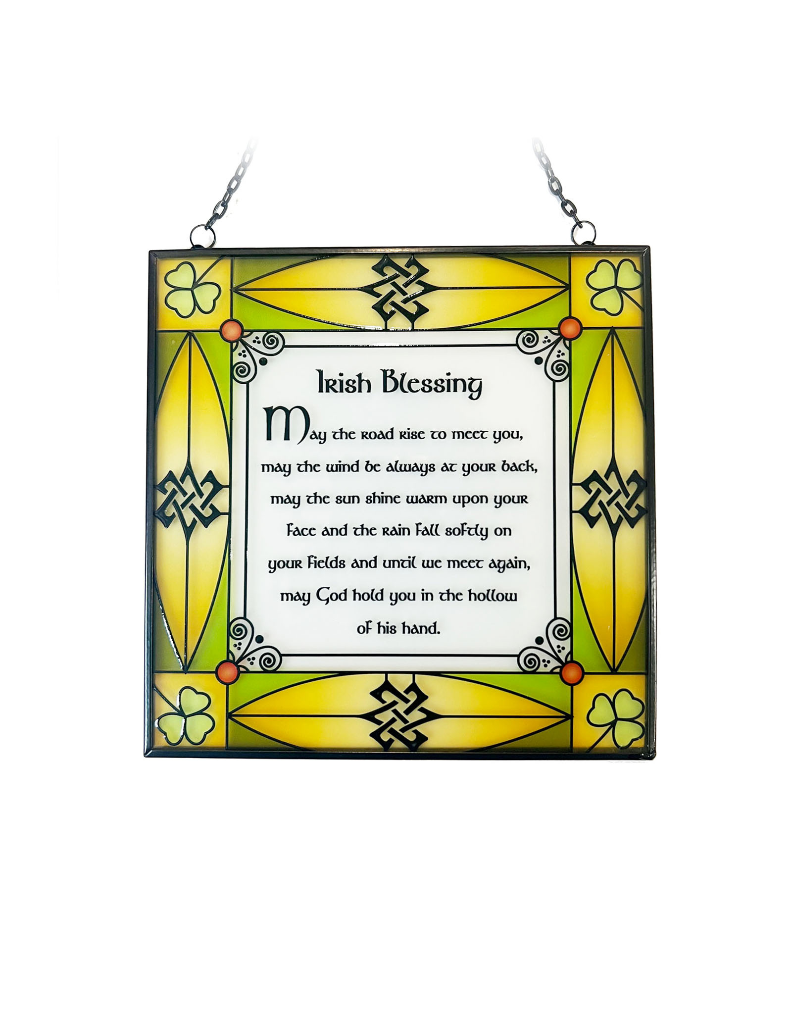 GARDEN CELTIC REFLECTIONS - Stained Glass Irish Blessing