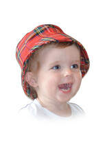 BABY CLOTHES TARTAN TOTS BUCKET HAT - Royal Stewart