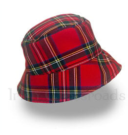 BABY CLOTHES TARTAN TOTS BUCKET HAT - Royal Stewart