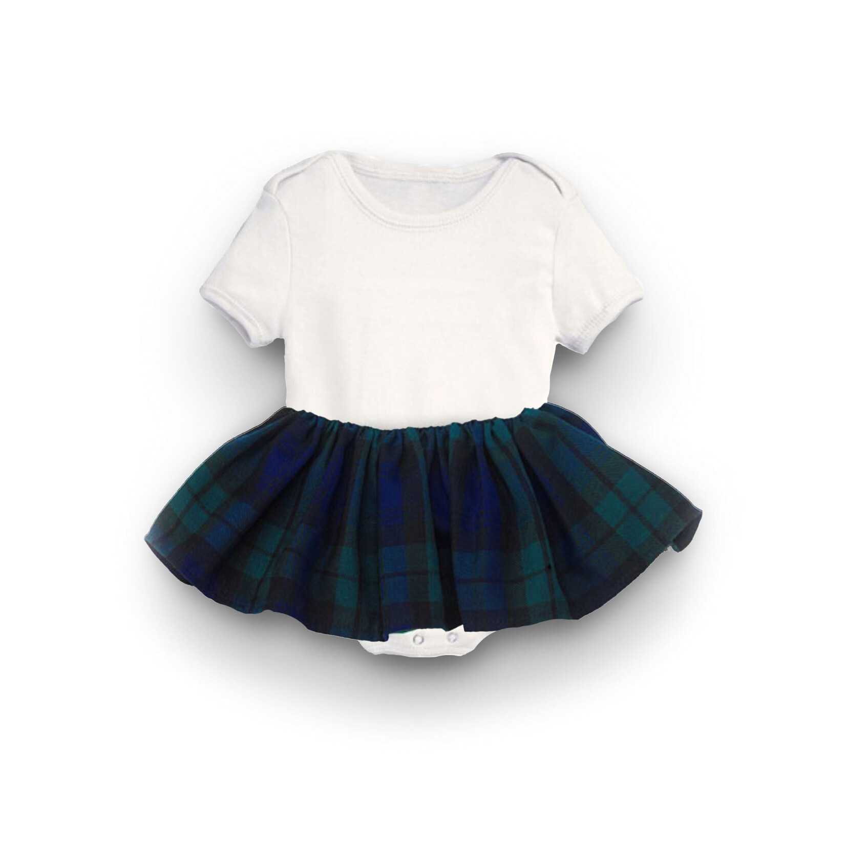 BABY CLOTHES TARTAN TOTS ONESIE - Blackwatch