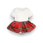 BABY CLOTHES TARTAN TOTS ONESIE - Royal Stewart