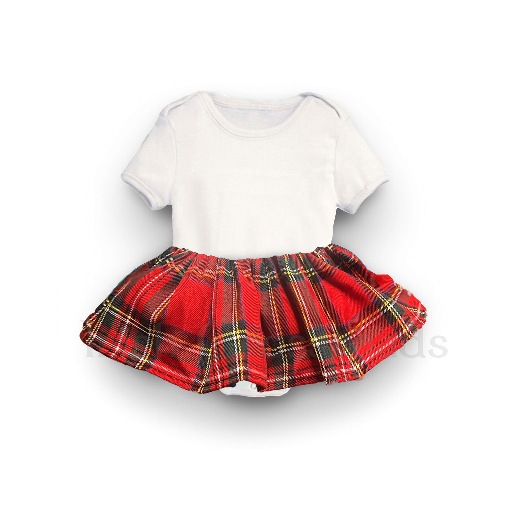 BABY CLOTHES TARTAN TOTS ONESIE - Royal Stewart