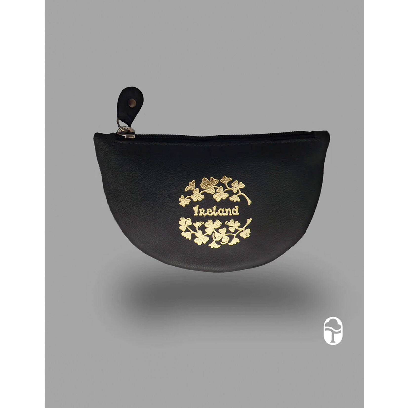 ACCESSORIES TINNAKEENLY HALF MOON PURSE - Ireland Grn/Gold Leather