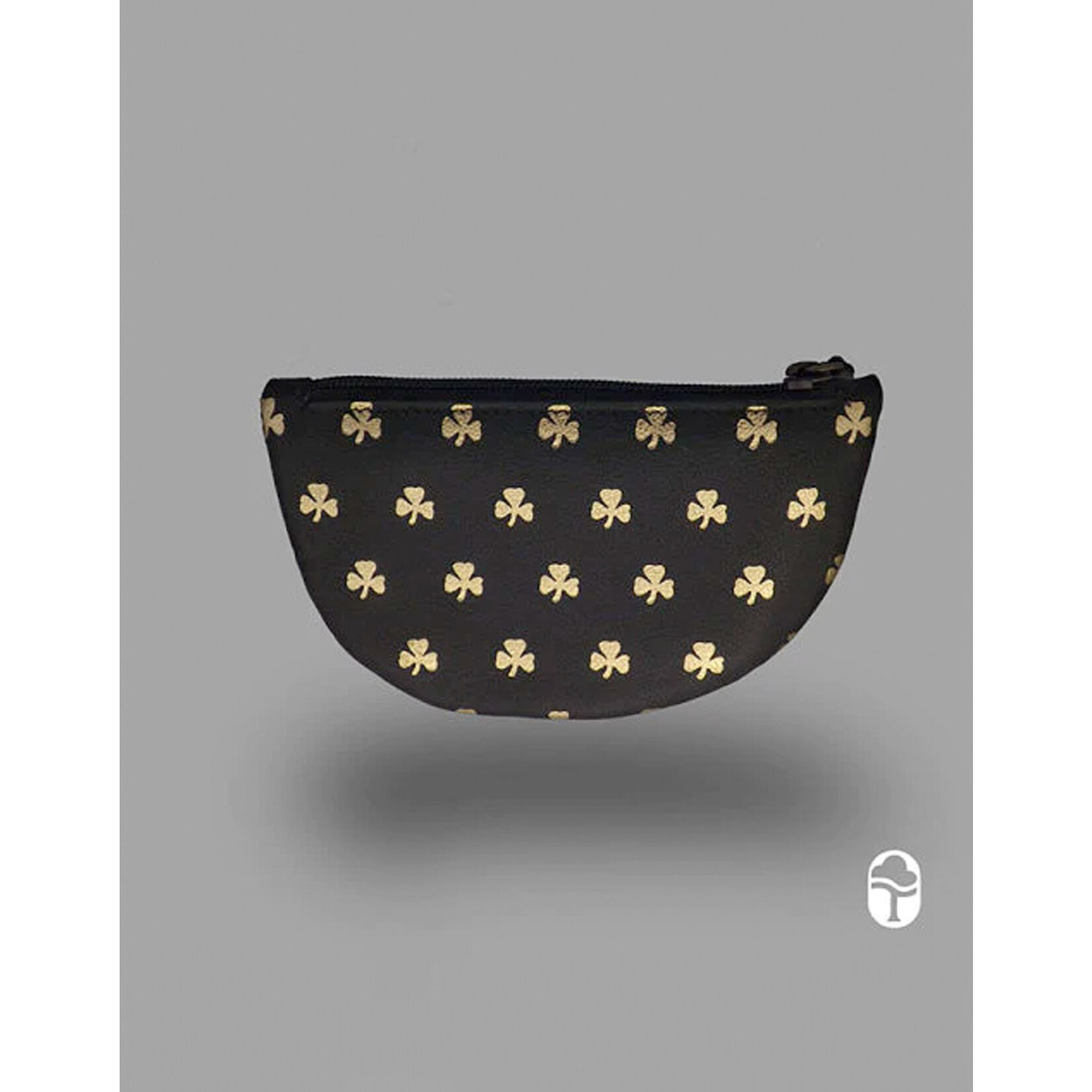 ACCESSORIES TINNAKEENLY HALF MOON PURSE - Shamrock Grn/Gold Leather