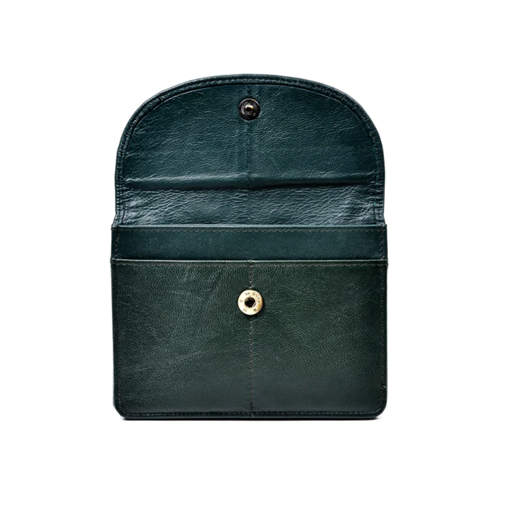 ACCESSORIES TINNAKEENLY BACK ZIP PURSE - Ireland Grn/Gold Leather