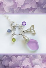 PENDANTS & NECKLACES SELKIE SML PENDANT with SEA GLASS & TRINITY