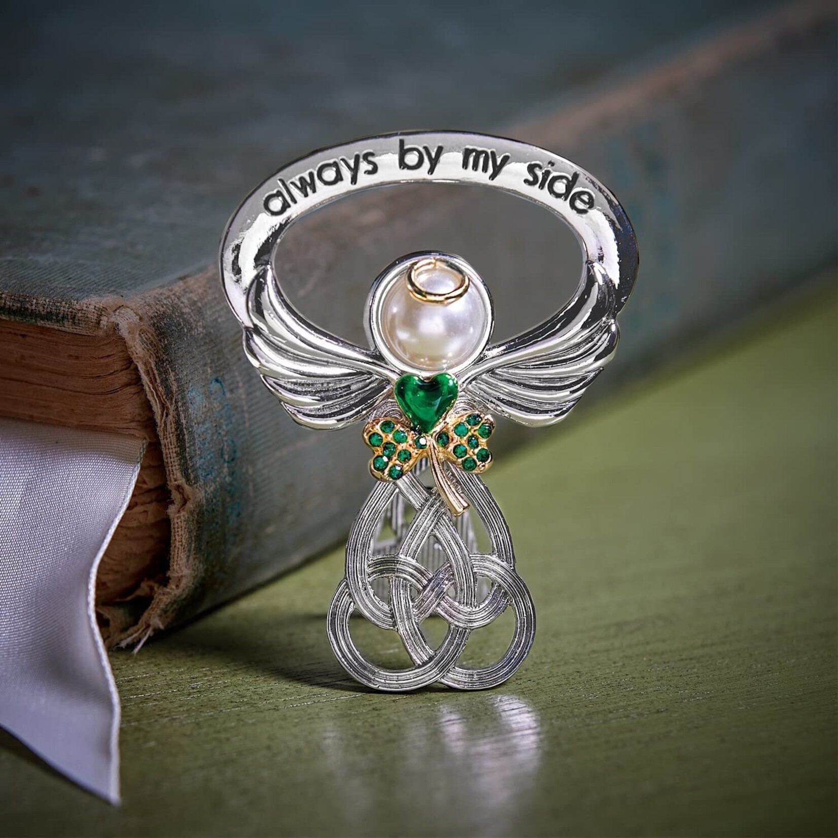 ANGELS “ALWAYS BY MY SIDE” IRISH ANGEL STANDING ORNAMENT