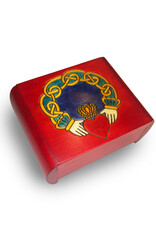 DECOR CLADDAGH SECRET BOX - Red