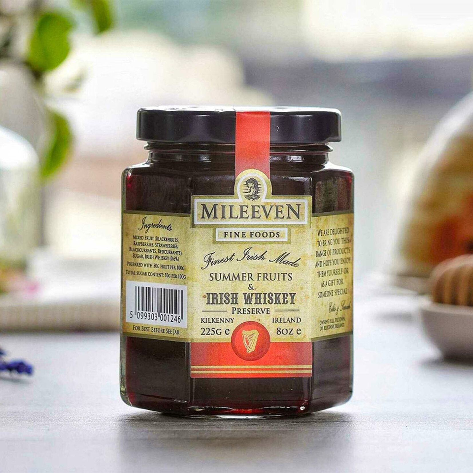 JAMS & SAUCES MILEEVEN SUMMER FRUITS & WHISKEY JAM (225g)