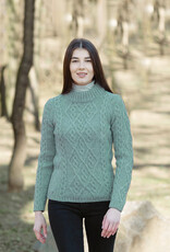 SWEATERS SAOL LADIES BERRY CABLE KNIT SWEATER - Skylight